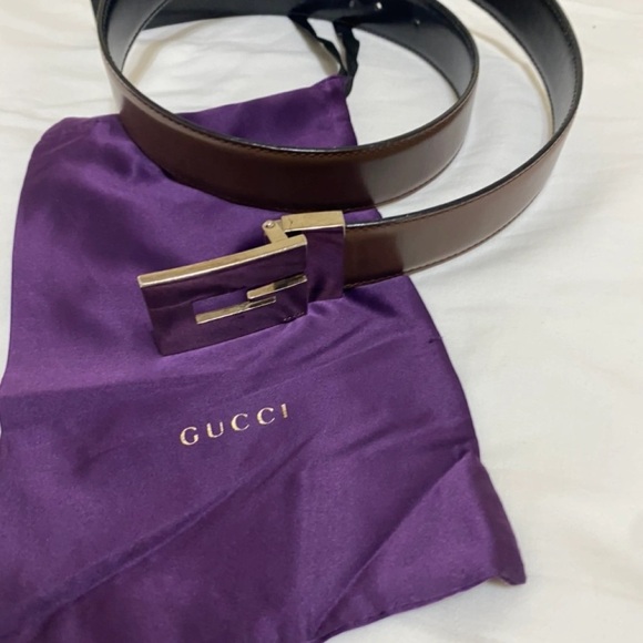 Gucci Brown Leather Belt - Picture 2 of 3